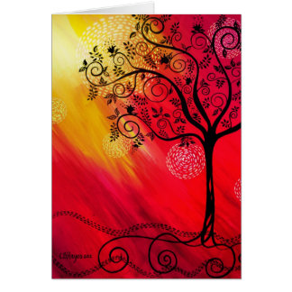 "Tree in Silhouette" by CatherineHayesArt Cards