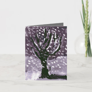 Tree in Snow Card