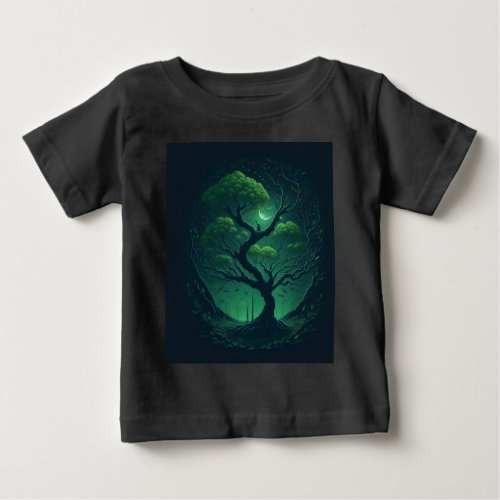 tree in the dark baby T_Shirt