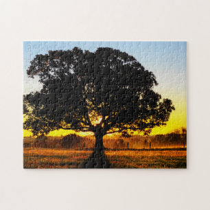 Tree in the Morning Jigsaw Puzzle