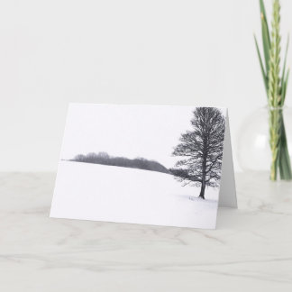 Tree In Winter Holiday Card