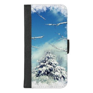 Tree in  Winter Snow iPhone 8/7 Plus Wallet Case