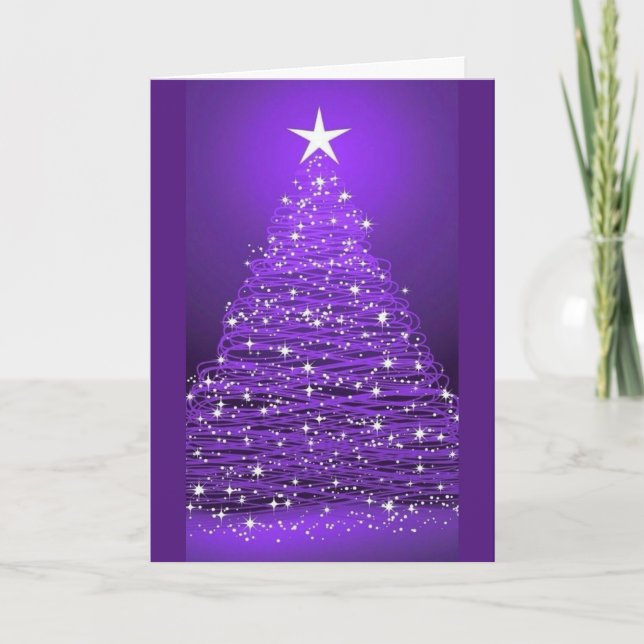 *TREE IS LIT AND WE WILL BE MERRY* CHRISTMAS LOVE HOLIDAY CARD (Front)