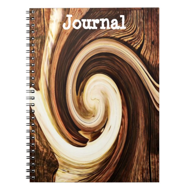 Tree Knot Swirl Art Journal Notebook (Front)