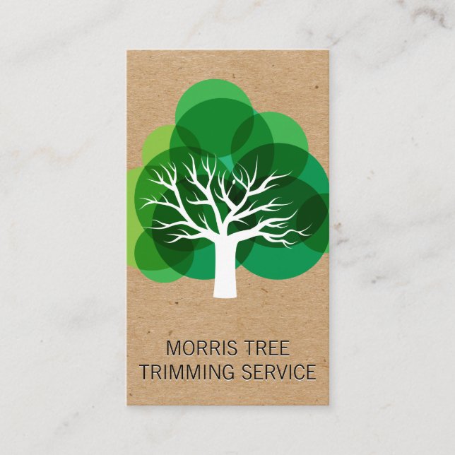 Tree | Landscaping | Gardener Business Card (Front)
