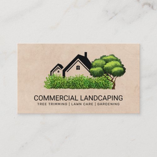 Tree  Landscaping  House Business Card