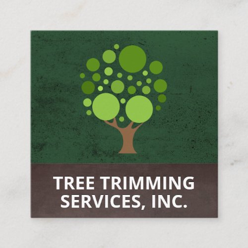 Tree  Landscaping Square Business Card