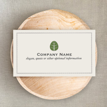 Tree Leaf Landscaping Service Business Card by sm_business_cards at Zazzle