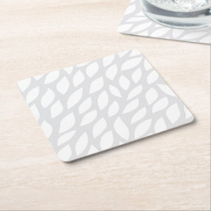 tree leave square paper coaster