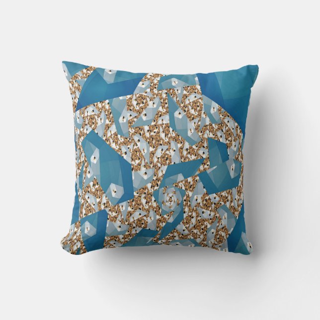TREE LEAVES AND SKY THROW PILLOW (Front)