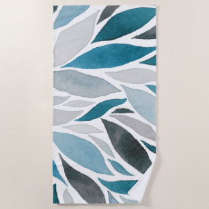 tree leaves beach towel