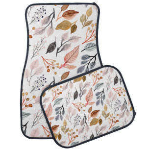 tree leaves car floor mat