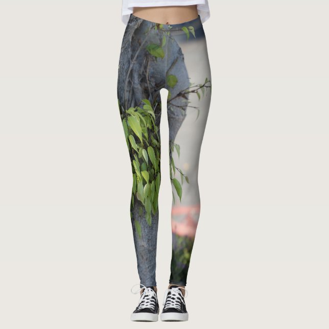 Tree Leaves Fashion Legging Design (Front)