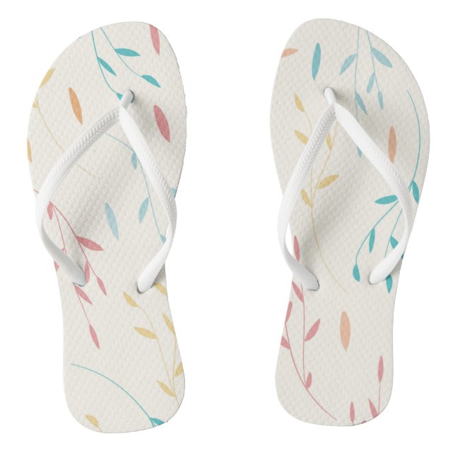 tree leaves flip flops (Footbed)