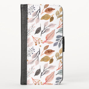 tree leaves iPhone x wallet case