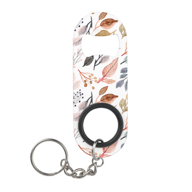 tree leaves keychain bottle opener (Front)