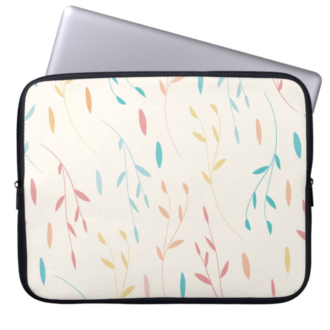 tree leaves laptop sleeve (Front)