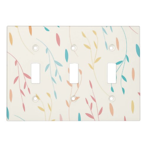 tree leaves light switch cover