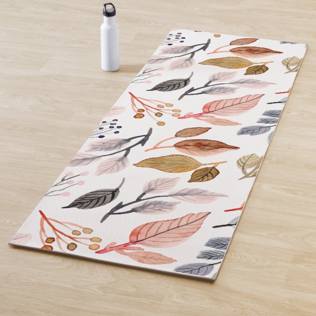 tree leaves yoga mat (In Situ)