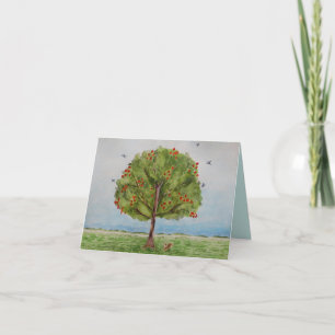 Tree Letterpress Thank You Card