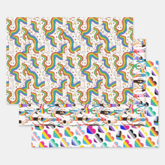 Tree LGBTQ+ Design Wrapping Paper Sheets