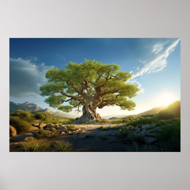 Tree Life Enchanting Tranquil Nature  Poster (Front)