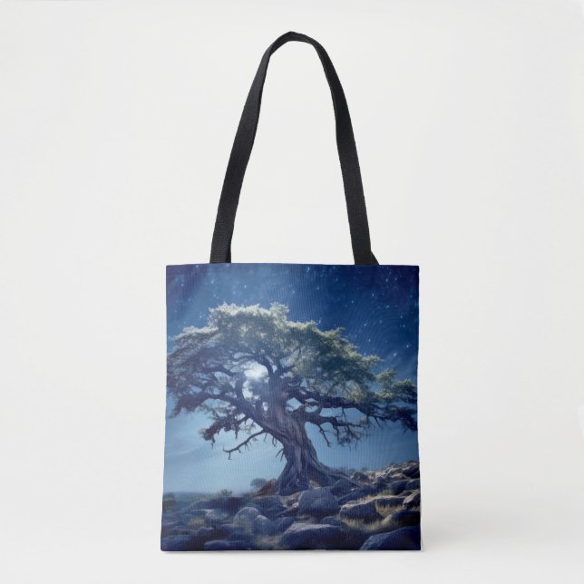 Tree Life Enchanting Tranquil Nature  Tote Bag (Front)