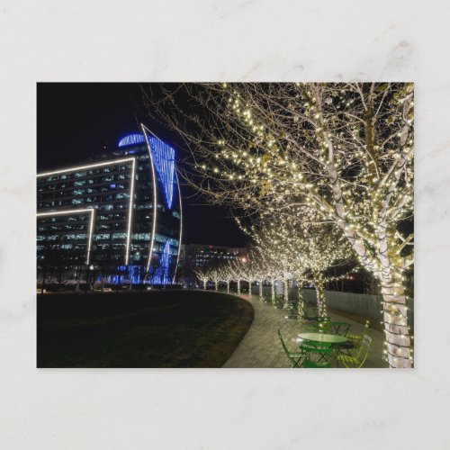 Tree Lights At Klyde Warren Park Postcard