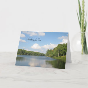 Tree Lined Lake - Thinking of You Card