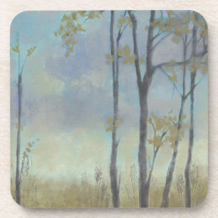 Tree-Lined Wheat Grass I Beverage Coaster