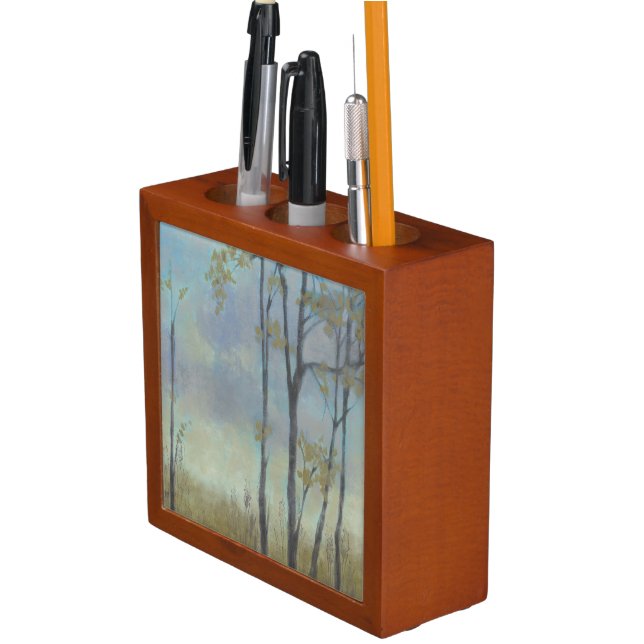 Tree-Lined Wheat Grass I Pencil Holder (In Situ)