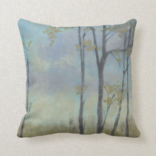Tree-Lined Wheat Grass I Throw Pillow