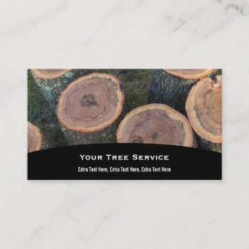 Tree Log Business Card by KELLBELL535 at Zazzle