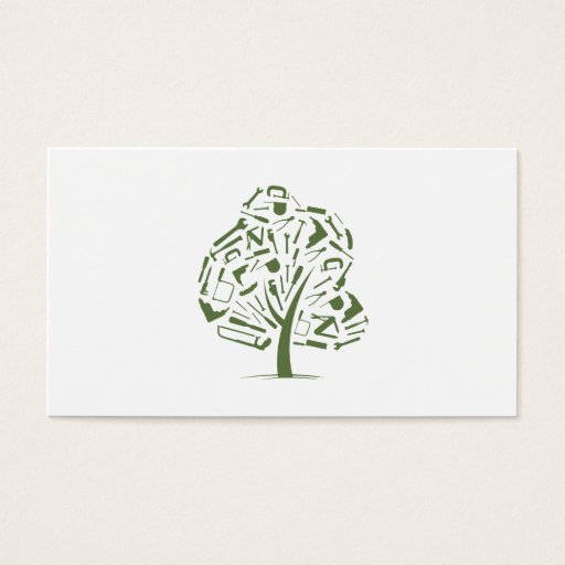 Customizable Tree Logo Business Card Templates