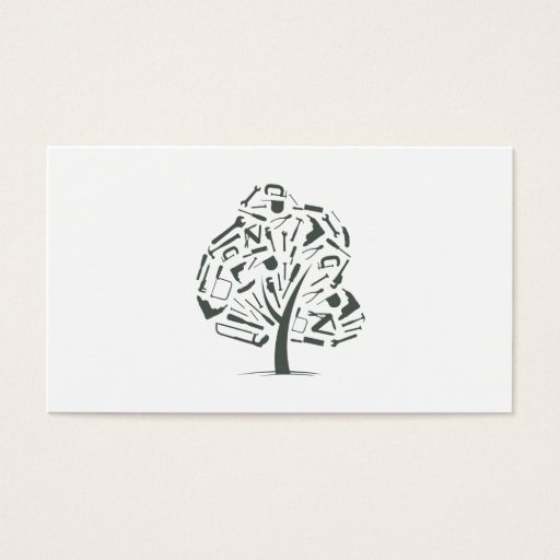 Customizable Tree Logo Business Card