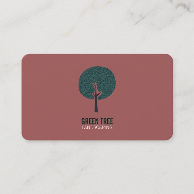 Tree Logo (gray) Business Card (Front)