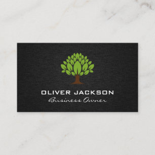 Tree Logo Landscaping Business Card