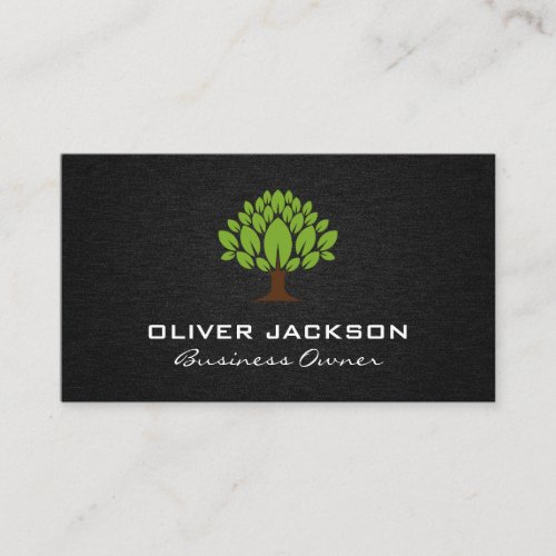 Tree Logo  Landscaping Business Card