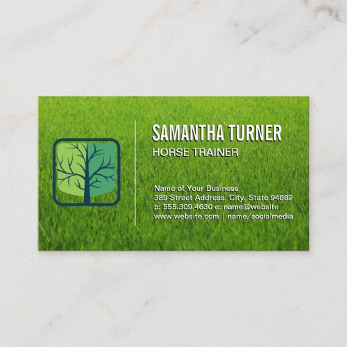 Tree Logo  Lawn Business Card