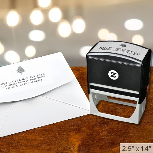 Tree Logo Return Address Self_inking Stamp