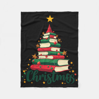Tree Love Reading Books Librarian Men Women Funny  Fleece Blanket