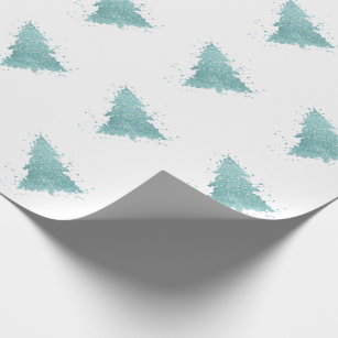 mint green christmas wrapping paper