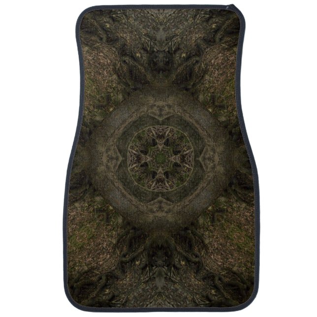 Tree Mandala Design Car Mat (Front)