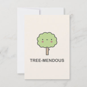 Tree-mendous Thank You Card