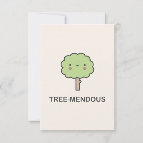 Tree_mendous Thank You Card