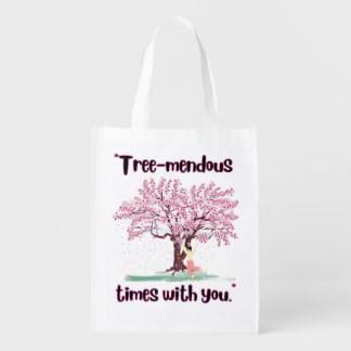 TREE MENDUS QUOTE GROCERY BAG
