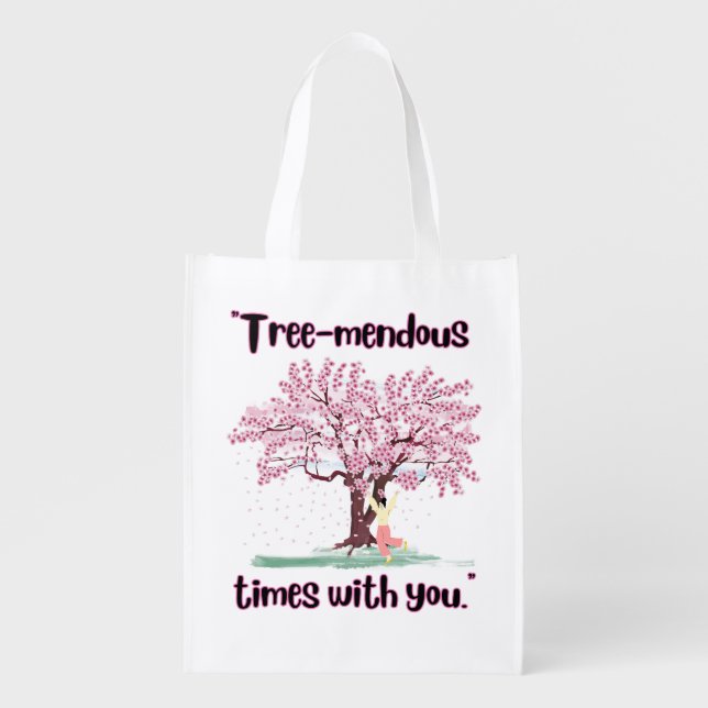 TREE MENDUS QUOTE GROCERY BAG (Front)