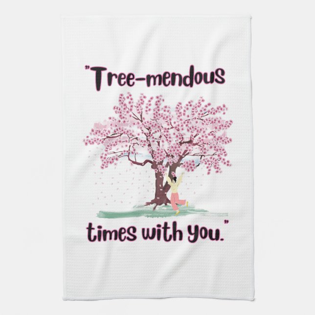 TREE MENDUS QUOTE KITCHEN TOWEL (Vertical)