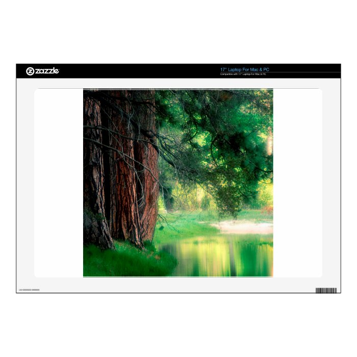 Tree Misty Reflections Yosemite 17" Laptop Skin