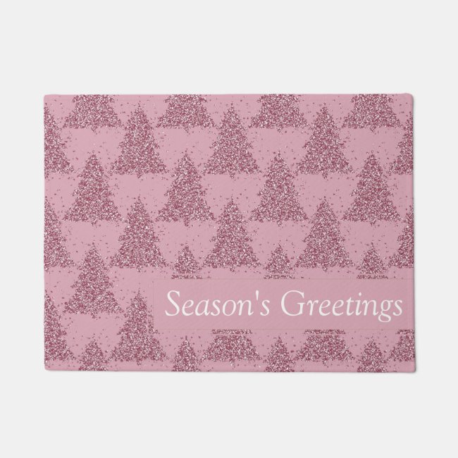 Tree Mod Decor | Dusty Mauve PInk Pattern Custom Doormat